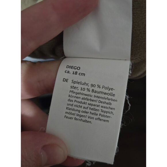 My Baby Love Donkey Plush Stuffed Animal Brown & Green Soft Infant Cuddly Toy - Picture 10 of 11